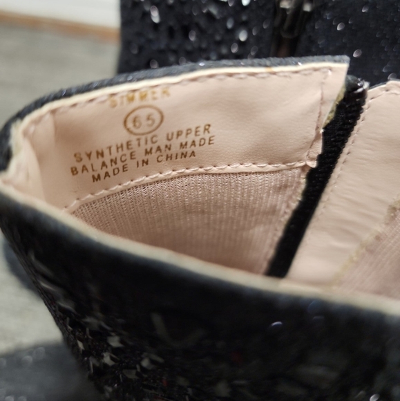 Laruren Lorraine Sparkly Black Booties - Picture 2 of 6